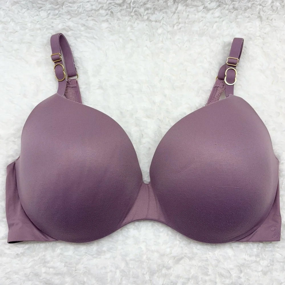 Incredible by Victoria’s Secret Perfect Shape Bra 34DD Mauve Purple Lace